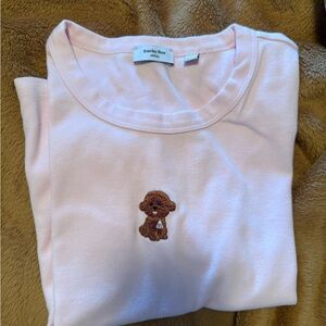 Aritzia Sunday Best Pink Baby Tee